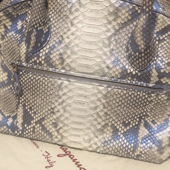 Salvatore Ferragamo Fiamma Satchel Python - Picture 3 of 4